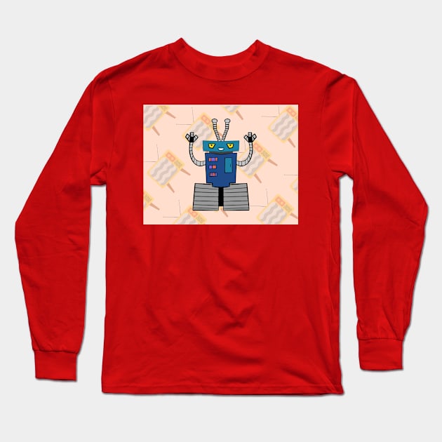 July Tracks Robot Long Sleeve T-Shirt by Soundtrack Alley